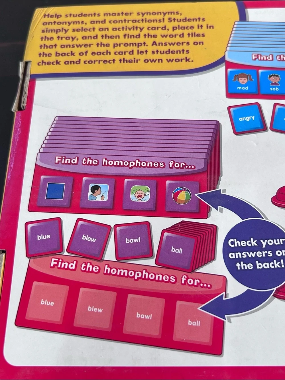 Lakeshore Find the Word Vocabulary Center Homeschool Teacher LL903 Language